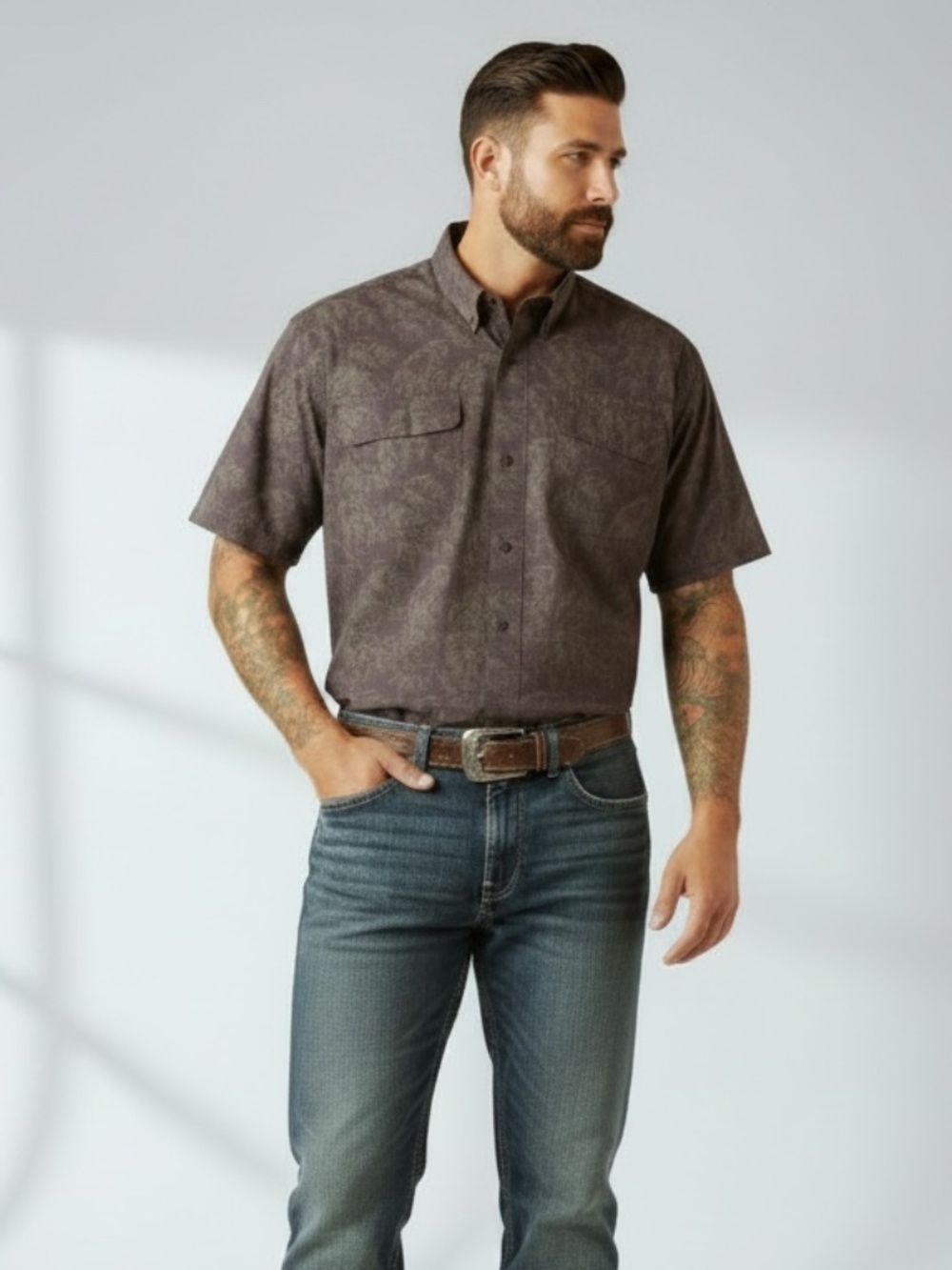 Western Neutrals Ariat VentTEK Outbound Shirt (M)